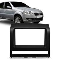 Moldura Painel 2 Din Fiat Palio Strada Adventure Idea Siena Preta