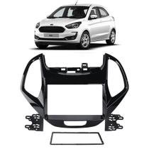 Moldura Painel 2 Din Ford Ka 2018 A 2021 7 Polegadas Dvd Som