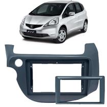 Moldura Painel 2 Din Honda Fit 2009-2014 para Multimídia