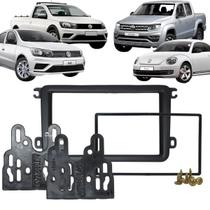 Moldura Painel 2 Din Multimidia DVD Jetta Passat Variant Tiguan Amarok Fusca Gol Voyage Saveiro G7 Fox