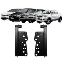 Moldura Painel 2 Din Multimidia Dvd Mp5 Corolla 2003 2004 Acabamento Lateral