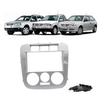 Moldura Painel 2 Din Multimidia Dvd Mp5 Saveiro Parati Gol G4 Prata Moldura Painel 2 Din Multimidia Dvd Mp5 Saveiro Parati Gol G4 Prata
