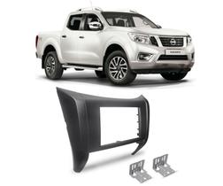 Moldura Painel 2 Din para Nissan Frontier 2017 Preta EPX 422