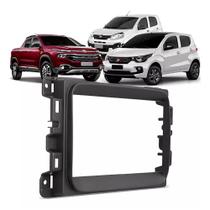 Moldura Painel 2din Fiat Toro Mobi Novo Uno Black Piano Japones