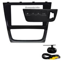 Moldura Painel 2din Gol Voyage Saveiro G6 Preta + Cam