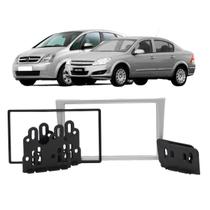 Moldura Painel 2Din Mp5 DVD 7 Polegadas Corsa Montana Meriva Vectra Completa Prata Moldura Painel 2Din Mp5 DVD 7 Polegadas Corsa Montana Meriva Vectra Completa Prata