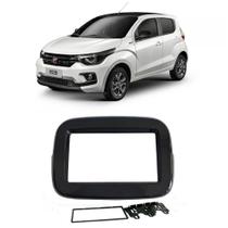 Moldura Painel 2DIN Multimidia MP5 Fiat Mobi Basico B Piano