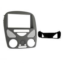 Moldura Painel 2din Palio Strada Palio Weekend Siena G2 S AR - Prata