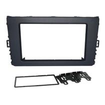 Moldura Painel 2din Vw Polo Virtus T-cross Preta Fosca