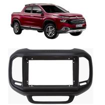 Moldura Painel 9 Polegadas Fiat Toro 2016 2017 2018 2019 2020 2021 2022 Para Multimídia Player