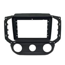 Moldura Painel 9 Polegadas Multimidia S10 Ar Analógico 2016 em diante Preto Fosco Fiamon