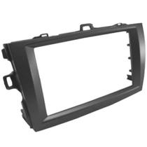 Moldura Painel Central 2 Din Mp5 Dvd Toyota Corolla 2009 à 2014 GrafiteExpex Epx314 Ap523