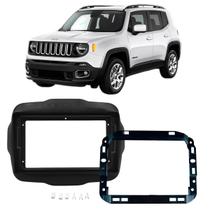 Moldura Painel Central 9 Polegadas Jeep Renegade 2015 à 2021 Preto Novum Expex Epx9jp004 Som