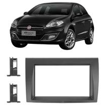 Moldura Painel Central Carro Embuitr Multimídea Dvd Mp5 Padrão 2 Din 7 Polegadas Preto