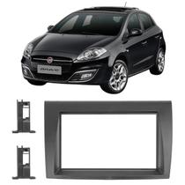 Moldura Painel Central Carro Embuitr Multimídea Dvd Mp5 Padrão 2 Din 7 Polegadas Preto