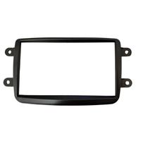 Moldura Painel Dvd 2 Din Kwid Duster Sandero Logan Preta
