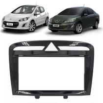 Moldura Painel DVD 2 Din Peugeot 308 408 2012 2013 2014 2015 2016 2017 2018 2019 7 Polegadas