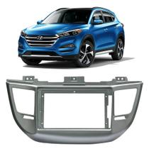 Moldura Painel DVD Hyundai Tucson 2017 2018 2019 2020 2021 2022 Para Multimidia 9 Polegadas