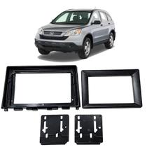 Moldura Painel Honda CR-V 2006 A 2012 Para Multimídia 9 Polegadas Preta