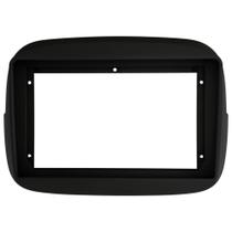 Moldura painel mulitmidia 9 polegadas fiat mobi preta fosca