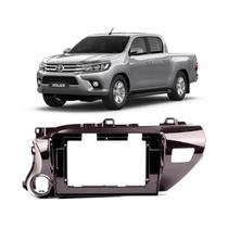 Moldura painel multimidia 10.1 polegadas toyota hilux 2016 em diante