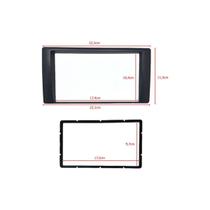 Moldura painel multimidia 2din gm s10 pitbull blazer 2001 a 2011