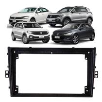 Moldura painel multimidia 9 pol vw novo polo virtus t-cross nivus