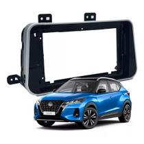 Moldura Painel Multimídia 9 Polegadas Nissan Kicks Black Piano