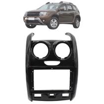 Moldura Painel Multimidia 9 Polegadas Renault Duster 2014 Até 2017 Black Piano