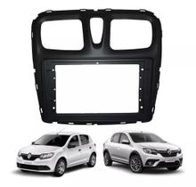 Moldura Painel Multimidia 9 Polegadas Sandero Logan 2015