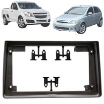 Moldura Painel Multimidia Grafite 9 Polegadas Meriva 2003 Até 2013