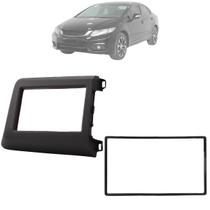 Moldura Painel Multimidia Mp5 DVD 2 DIN Civic 2012 A 2016 Completa