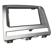 Moldura painel multimidia palio siena strada 2 din mp5 prata 89/j2