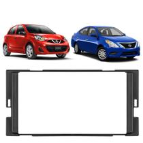 Moldura Painel Nissan March Versa 14 16 18 20 7 Pol DVD MP5