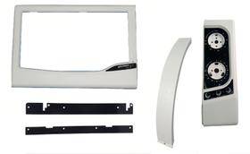 Moldura Painel Puxador Frente Fischer Gourmet Grill Branco