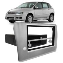 Moldura Painel Radio Dvd 2din Fiat Stilo 2003 A 2010 - Prata