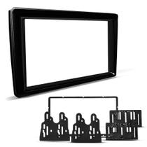 Moldura Painel Redutora de 9 para 7 Polegadas Black Piano Padrão Japonês e Chinês Moldura Painel Redutora de 9 para 7 Polegadas Black Piano Padrão Japonês e Chinês