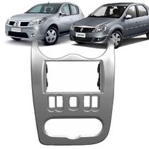 Moldura Painel Sandero 2007 2008 2009 2010 2011 7 Pol DVD MP5