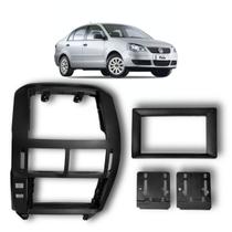 Moldura Painel VW Polo 2004 A 2011 Para Multimídia 9 Polegadas Preta Moldura Painel VW Polo 2004 A 2011 Para Multimídia 9 Polegadas Preta