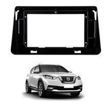 Moldura para 10 polegadas nissan kicks 2017/21 black piano
