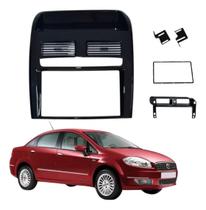 Moldura para central multimidia mp5 7 pol 2 din fiat linea 2008 a 2014 89/j23