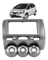 Moldura para central multimidia mp5 9 pol 2 din honda fit 2004 a 2008 89/v8