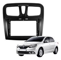 Moldura para central multimidia mp5 9 pol 2 din renault sandero logan 2015 a 2018 89/e29