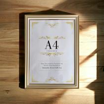 Moldura Para Diploma E Certificado - Porta Diploma