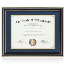 Moldura para documentos ELSKER&HOME preta de alto brilho 21x29,7 cm com tapete