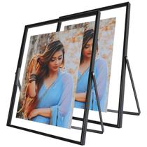 Moldura para fotos AhaGo Moldura flutuante preta 20x25cm para 18x23cm