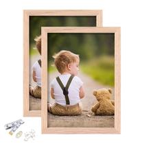 Moldura para fotos ATOBART 5x7 em madeira de carvalho com vidro perspex, conjunto 2 Moldura para fotos ATOBART 5x7 em madeira de carvalho com vidro perspex, conjunto 2