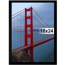 Moldura para fotos BESCRCL 18x24 cm Moldura de PVC preta suspensa na parede Moldura para fotos BESCRCL 18x24 cm Moldura de PVC preta suspensa na parede