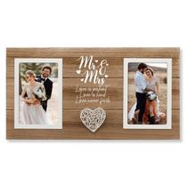 Moldura para fotos Calibron Personalized Wedding Mr & Mrs 4x6 Moldura para fotos Calibron Personalized Wedding Mr & Mrs 4x6