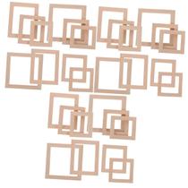 Moldura para fotos DECHOUS Mini Wooden, 30 peças, Doll House DIY Moldura para fotos DECHOUS Mini Wooden, 30 peças, Doll House DIY